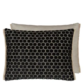 Designers Guild Jabot Noir Decorative Pillow