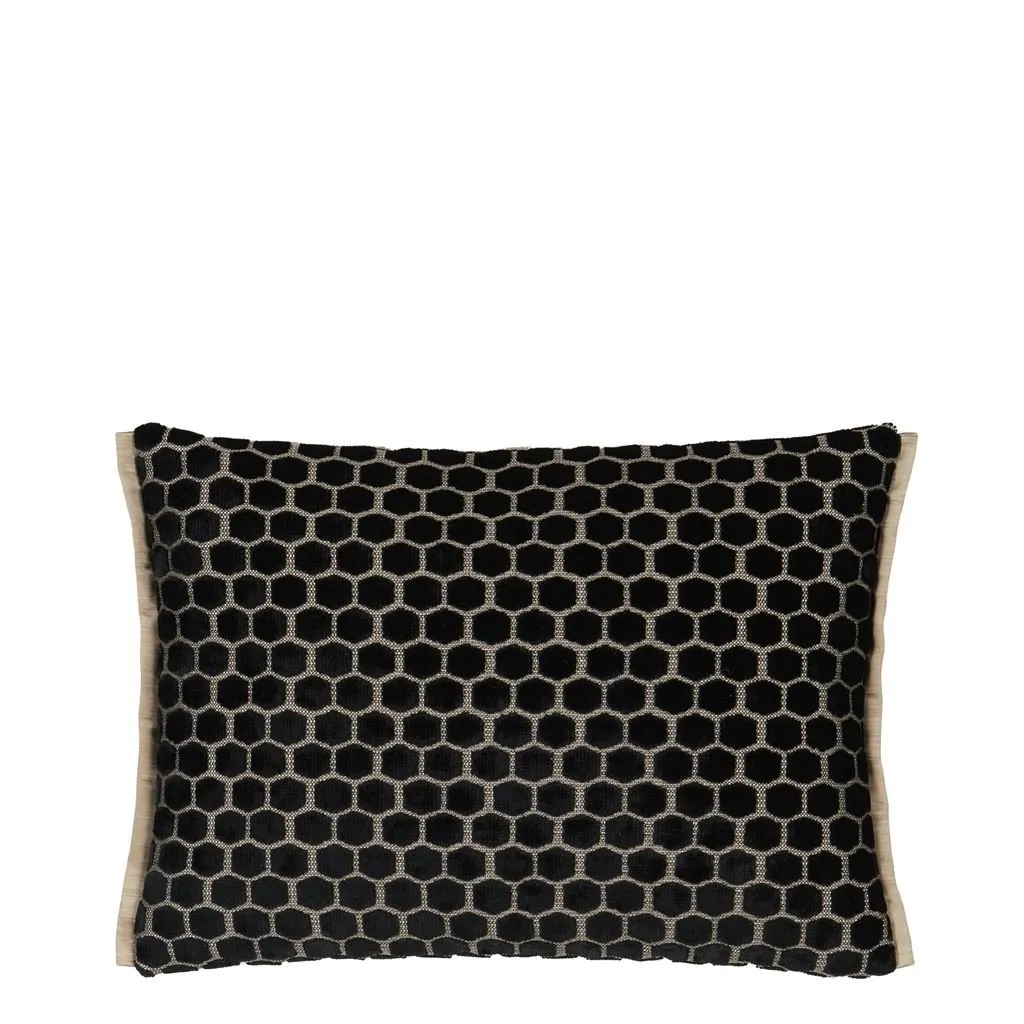 Designers Guild Jabot Noir Decorative Pillow