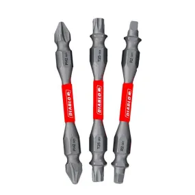 Diablo Phillips/Square/Torx 2-1/2 in. L Double-Ended Screwdriver Bit Set Black Oxide 3 pc