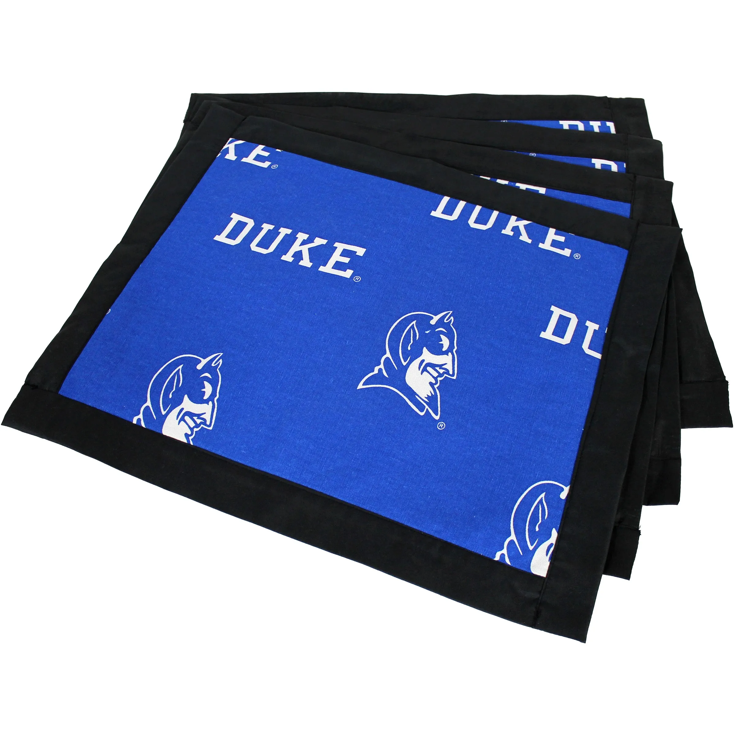 Duke Blue Devils Placemat Set, Set of 4 Cotton and Reusable Placemats