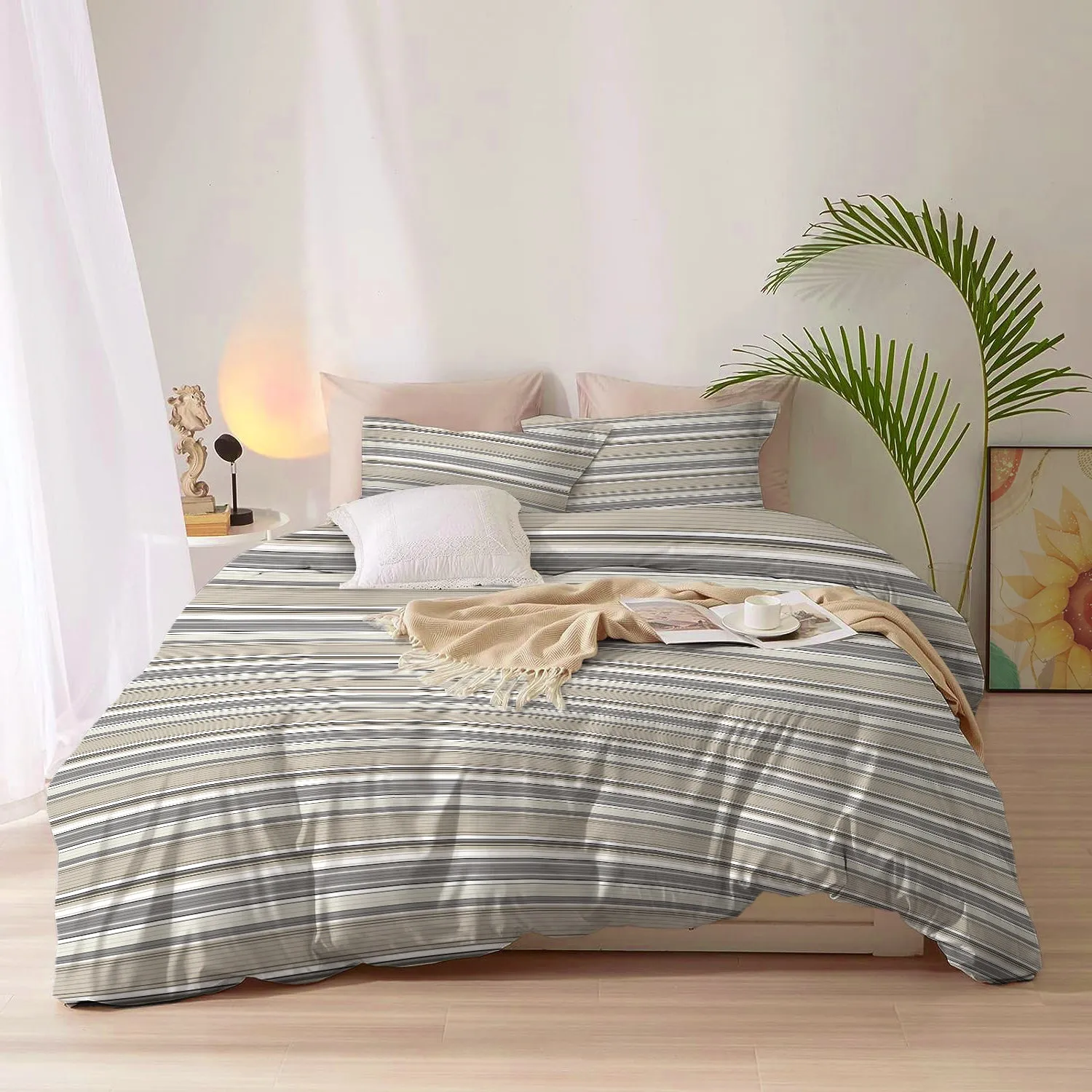 Duvet Cover 4 piece set Queen size High quality 220x240 duvet cover with Fitted sheet and pillow cases Fusion