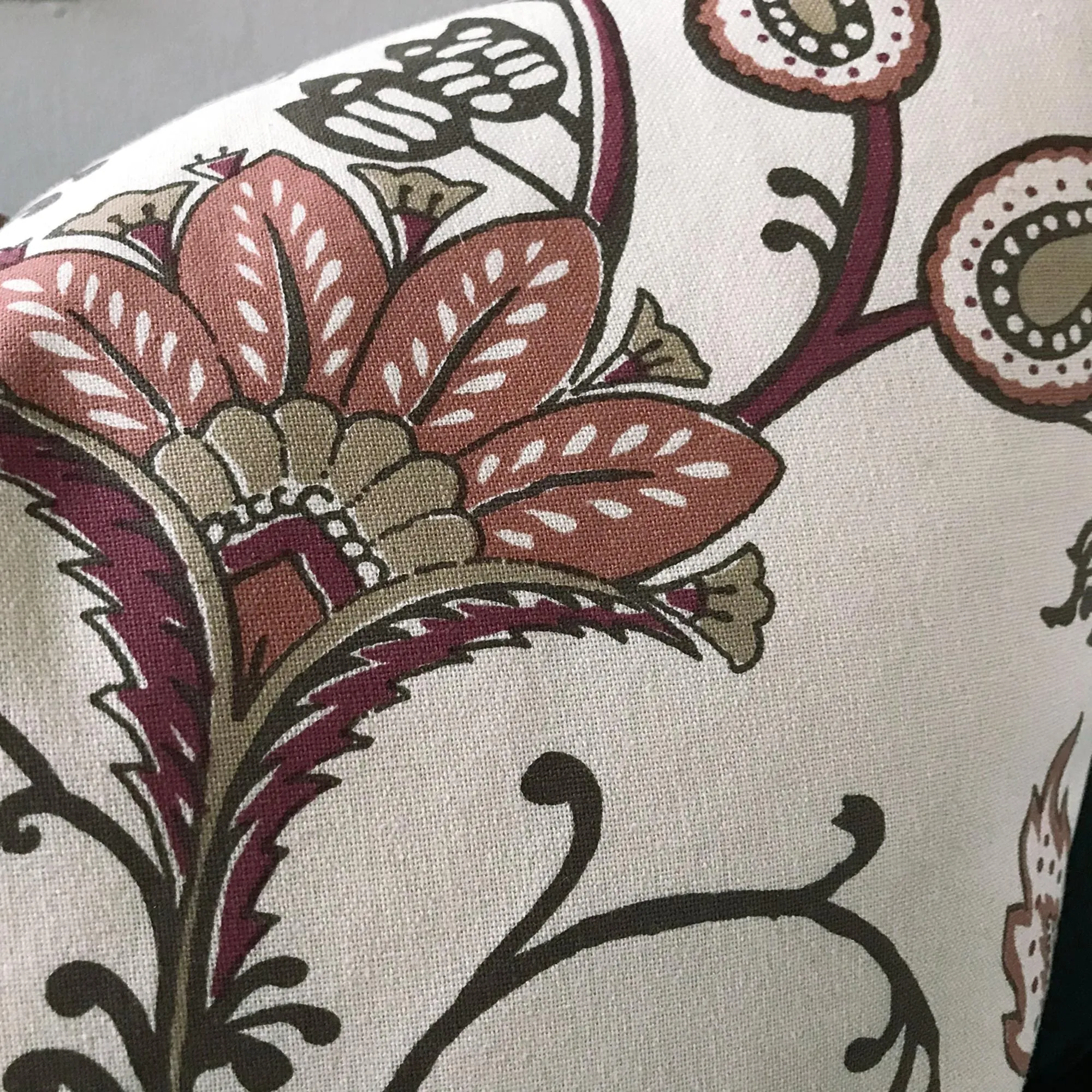 Earthen Flower Throw Pillow Cover 20x20