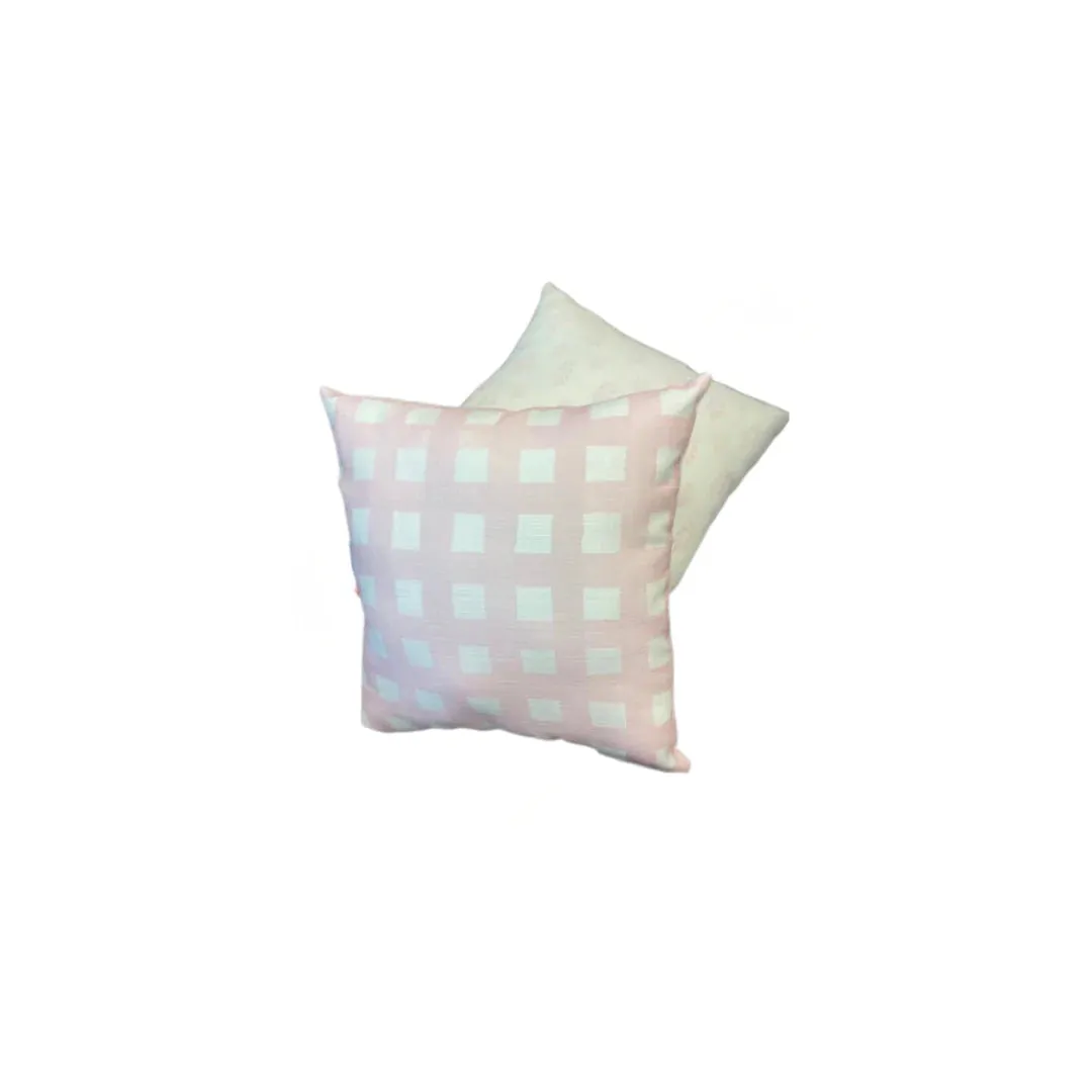 Ellie Plaid Pink Pillow