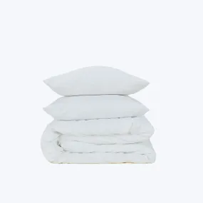 Essential Percale Duvet Cover White