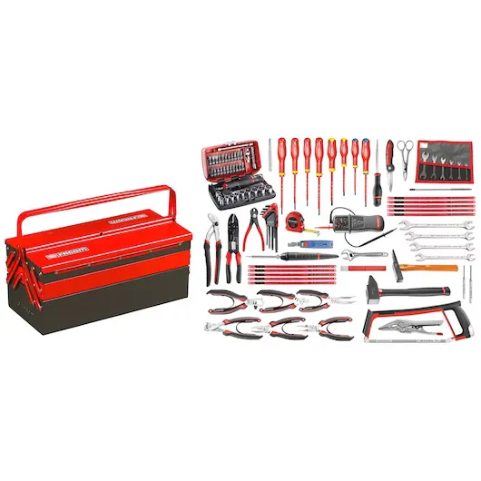 Facom 2050.E17 101pce Electricians Metric Tool Kit C/W BT.13A Cantilever Tool Box