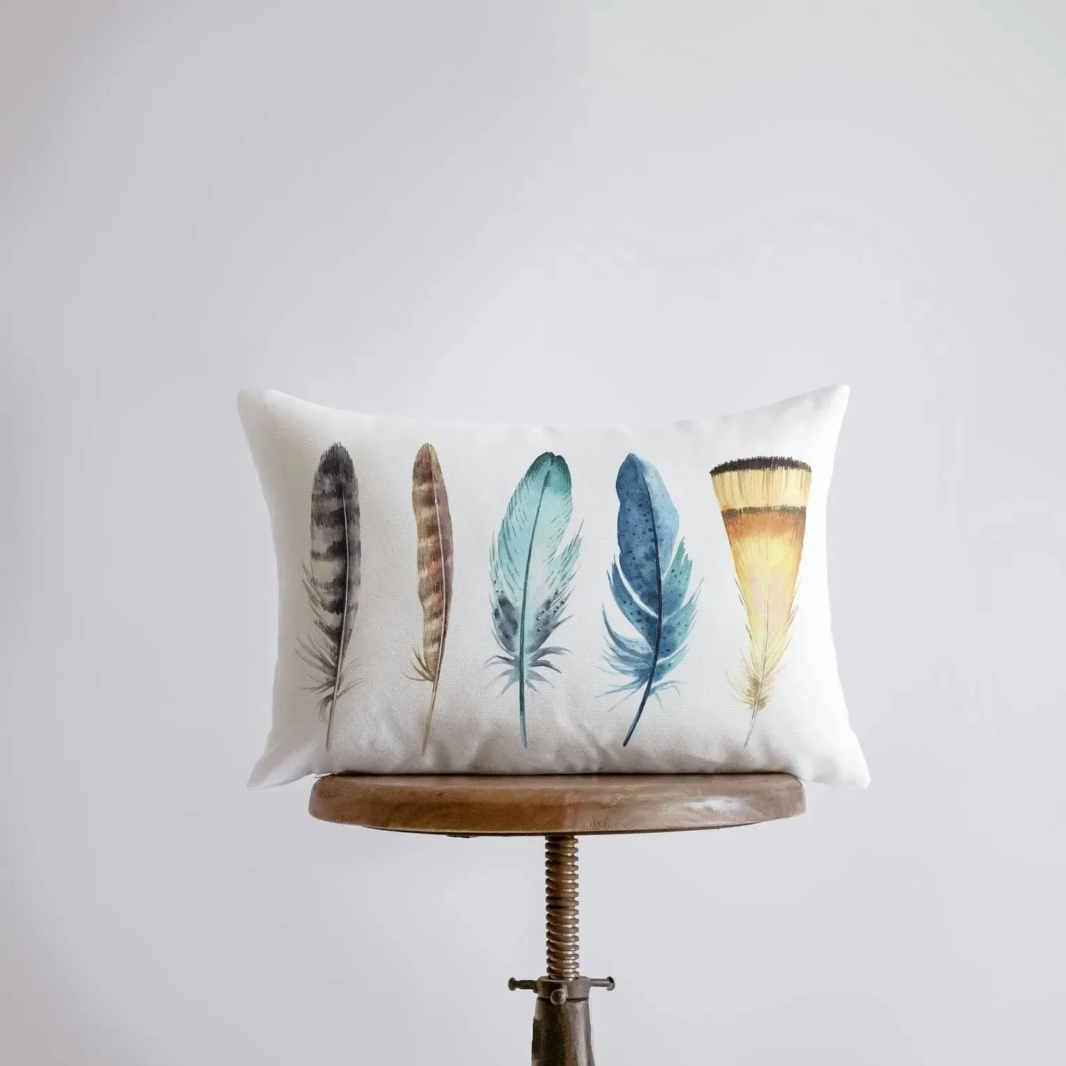 Feathers | Birds | 18x12 | Farmhouse Décor | Home Décor | Bird Lover | Feather Throw Pillows | Gift for her | Accent Pillow Covers | Gift