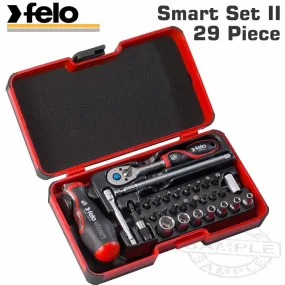 FELo 060 Smart Ii Ratch. Set 29Pc Bit/Sock. 1/4' Strongbox FEL06081506