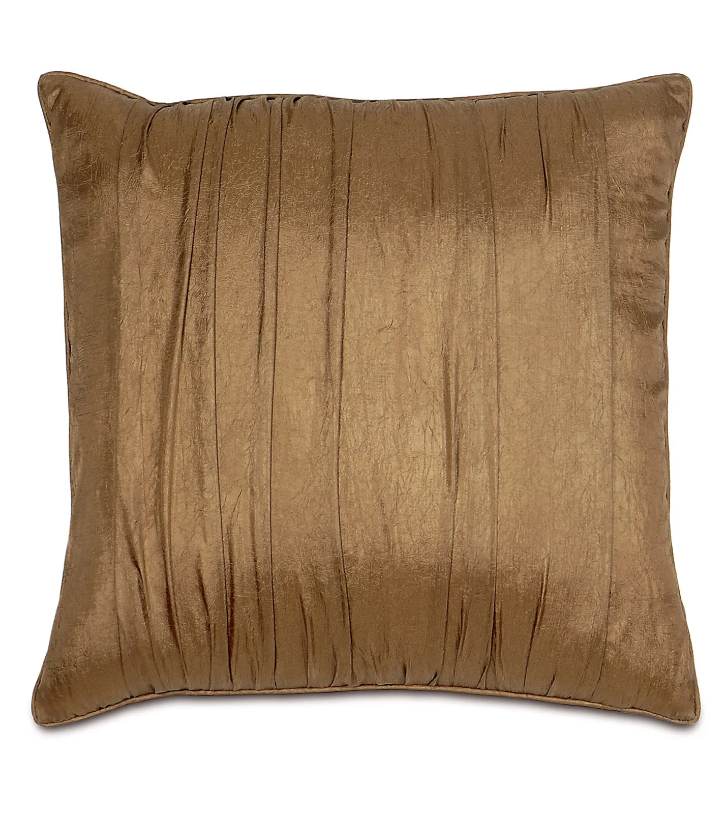 Gallina Ruched Metallic Gold Euro Sham 27x27