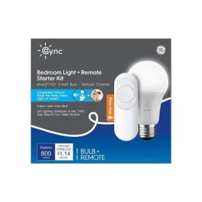 GE Cync Reveal A19 Light Bulb with Remote White