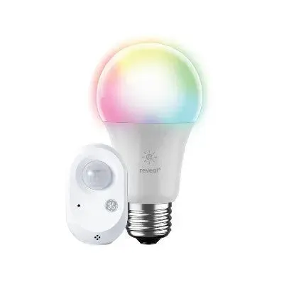 GE Cync Reveal Full Color A19 Light Bulb with Motion Sensor