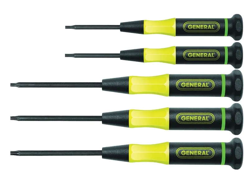 General 711 Torx Screwdriver Set, Steel, Black Oxide/Nickel :EA: QUANTITY: 1