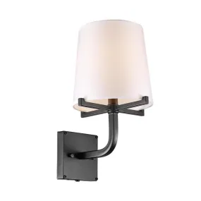 Globe Electric Valerie 1-Light Dark Bronze Modern Farmhouse Wall Sconce