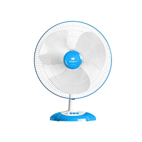 Havells Swing LX 400 mm 3 Blade Table Fan  (Cherry Red , Cool Blue , White)