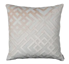 Karl Blush Square Pillow by Lili Alessandra