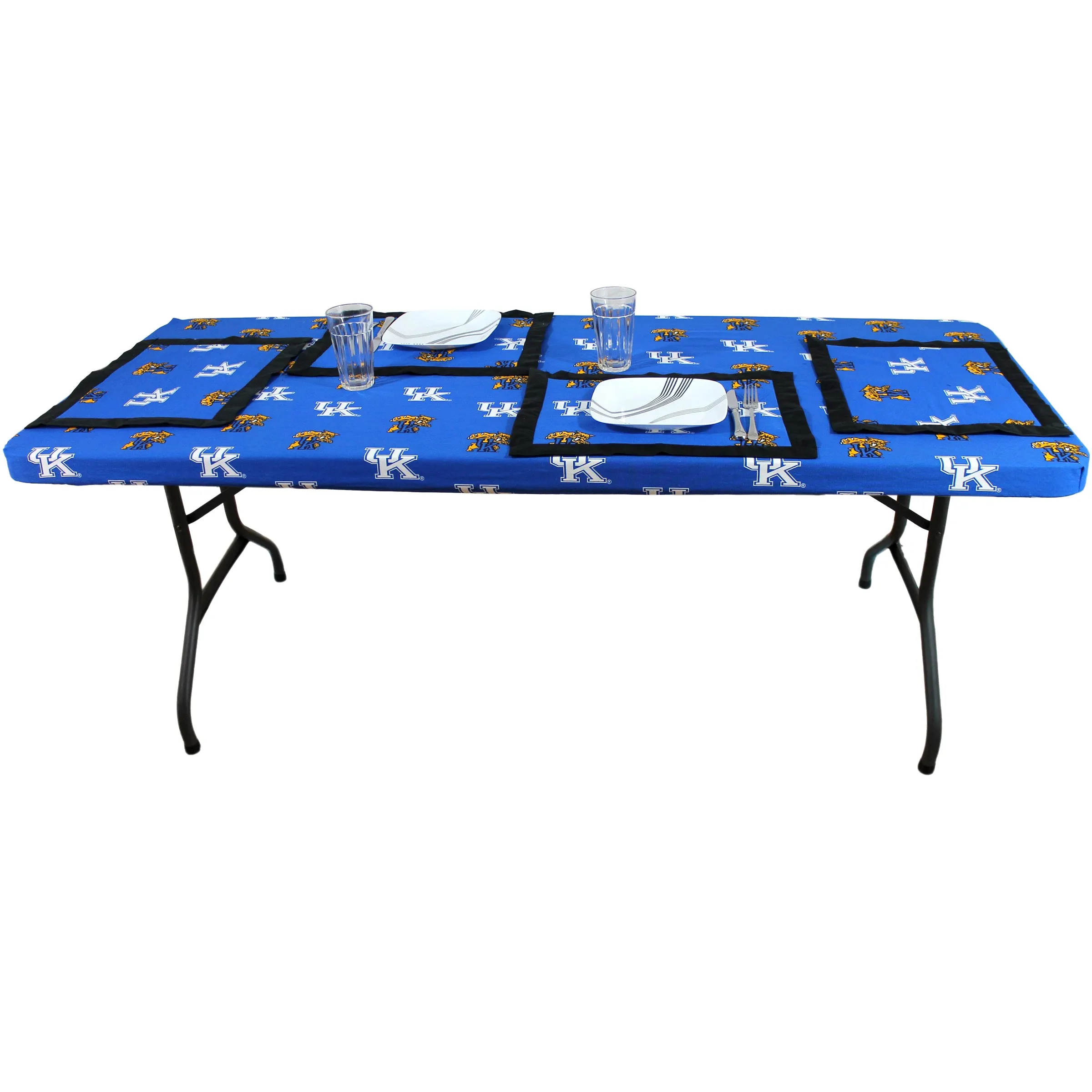 Kentucky Wildcats Placemat Set, Set of 4 Cotton and Reusable Placemats