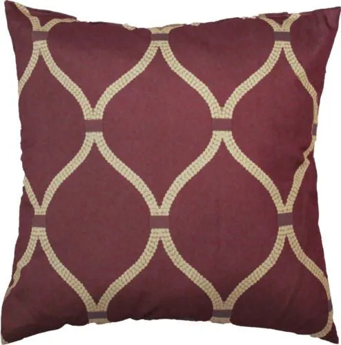 Lattice Pattern Decorative Throw Pillow, 18"x18"