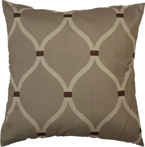 Lattice Pattern Decorative Throw Pillow, 18"x18"