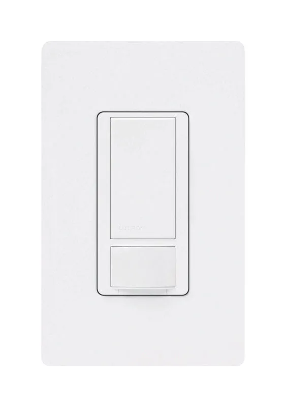 Lutron Maestro Occupancy 5 amps Single Pole Motion Sensor Triple Combination Switch White 1 pk