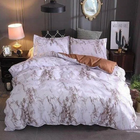 Marble Duvet Cover Set