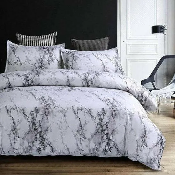 Marble Duvet Cover Set