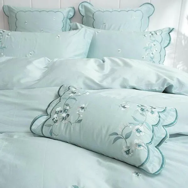 Meelona Egyptian Cotton Embroidered Duvet Cover Set