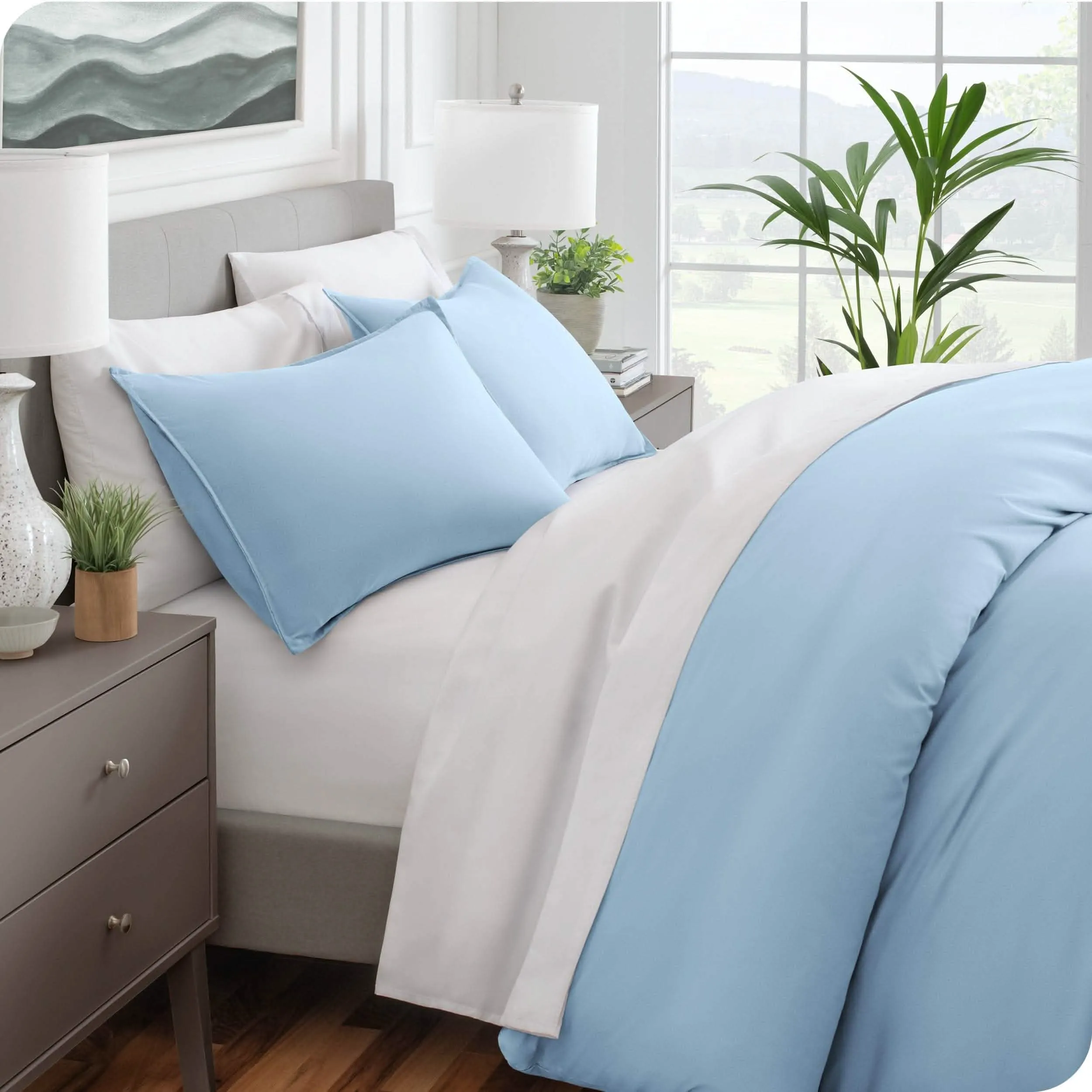 Microfiber Duvet Cover & Sham Set - Twin/Twin XL