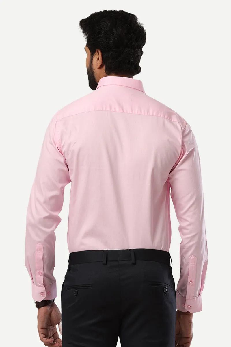 Monti - Baby Pink Formal Shirts for Men | Ariser