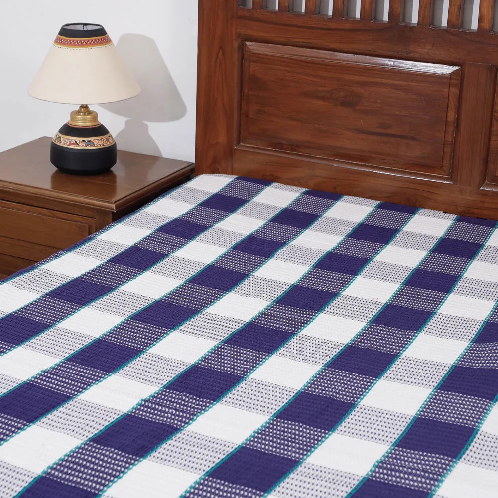 Multicolor - Mangalagiri Handloom Cotton Double Weave Single Bedcover (87 x 59 in)