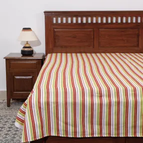 Multicolor - Mangalagiri Handloom Cotton Single Bed Cover (85 x 60 in)