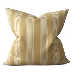 Mustard French Country Oversize Stripe Euro Sham 26x26