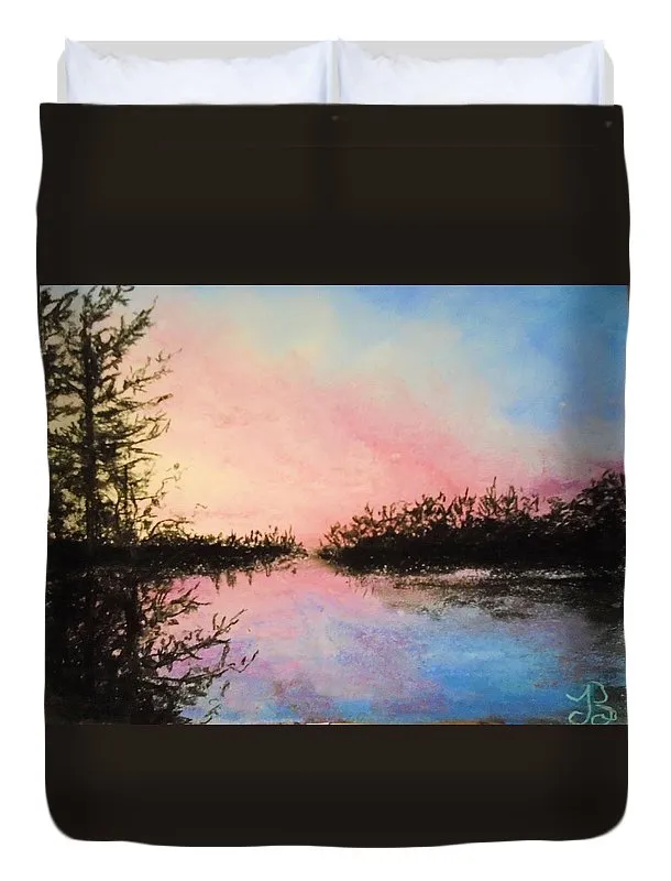 Night Streams in Sunset Dreams  - Duvet Cover