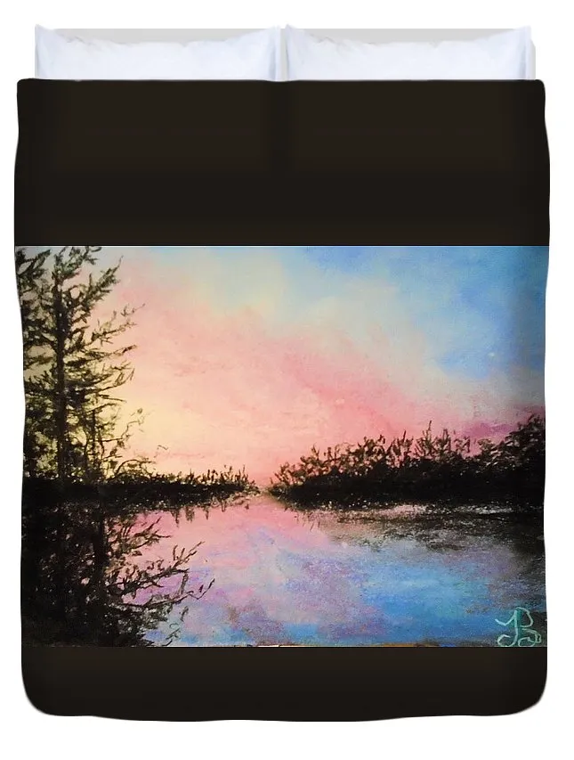 Night Streams in Sunset Dreams  - Duvet Cover