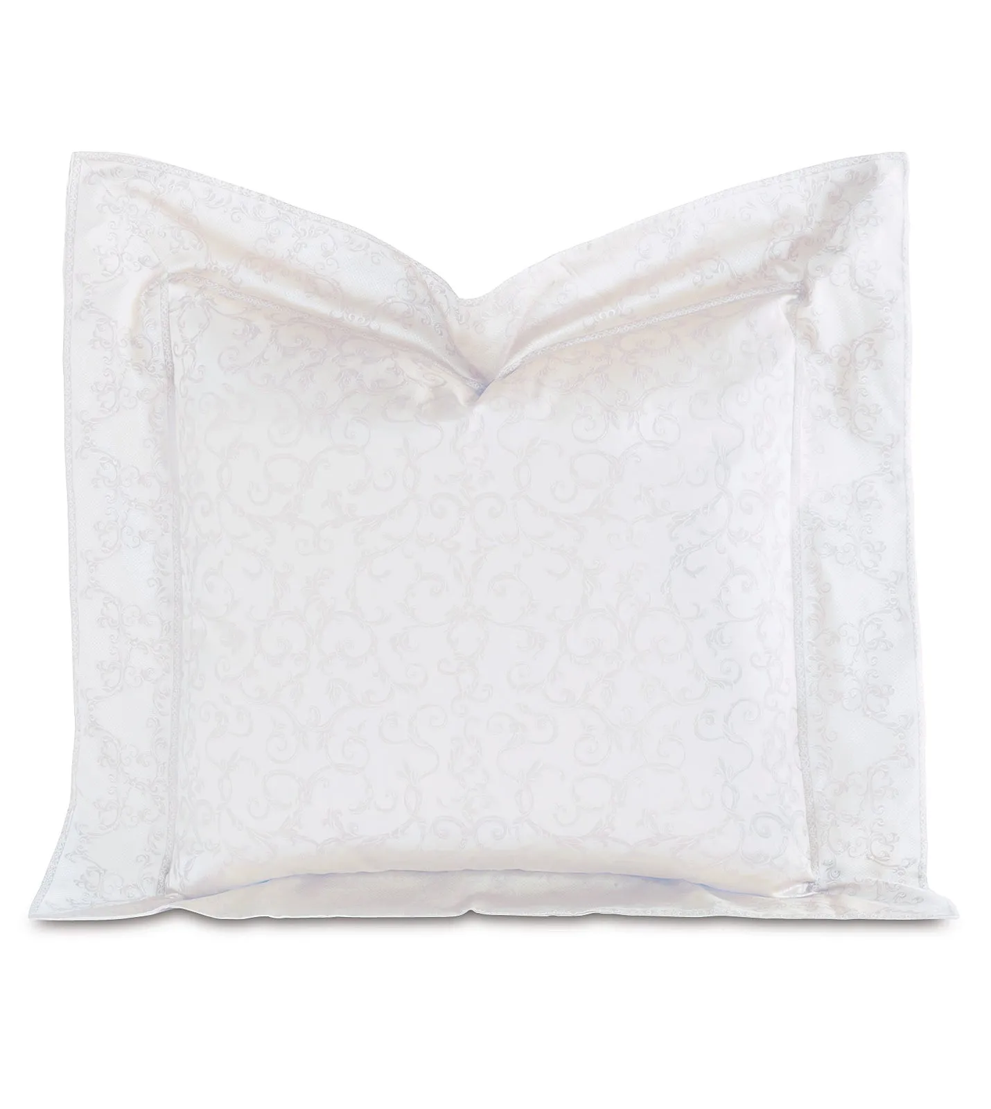 Palazzo Regal Jacquard Sham in White