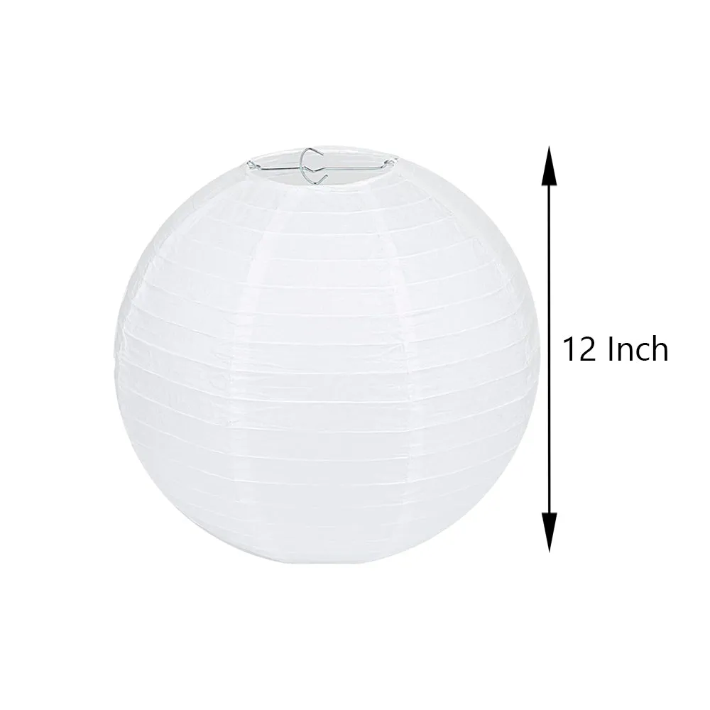 Paper Lanterns White for Festive/Birthday/Wedding Party Decoration