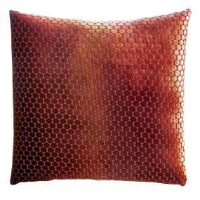 Paprika Dots Decorative Pillow by Kevin O'Brien Studio