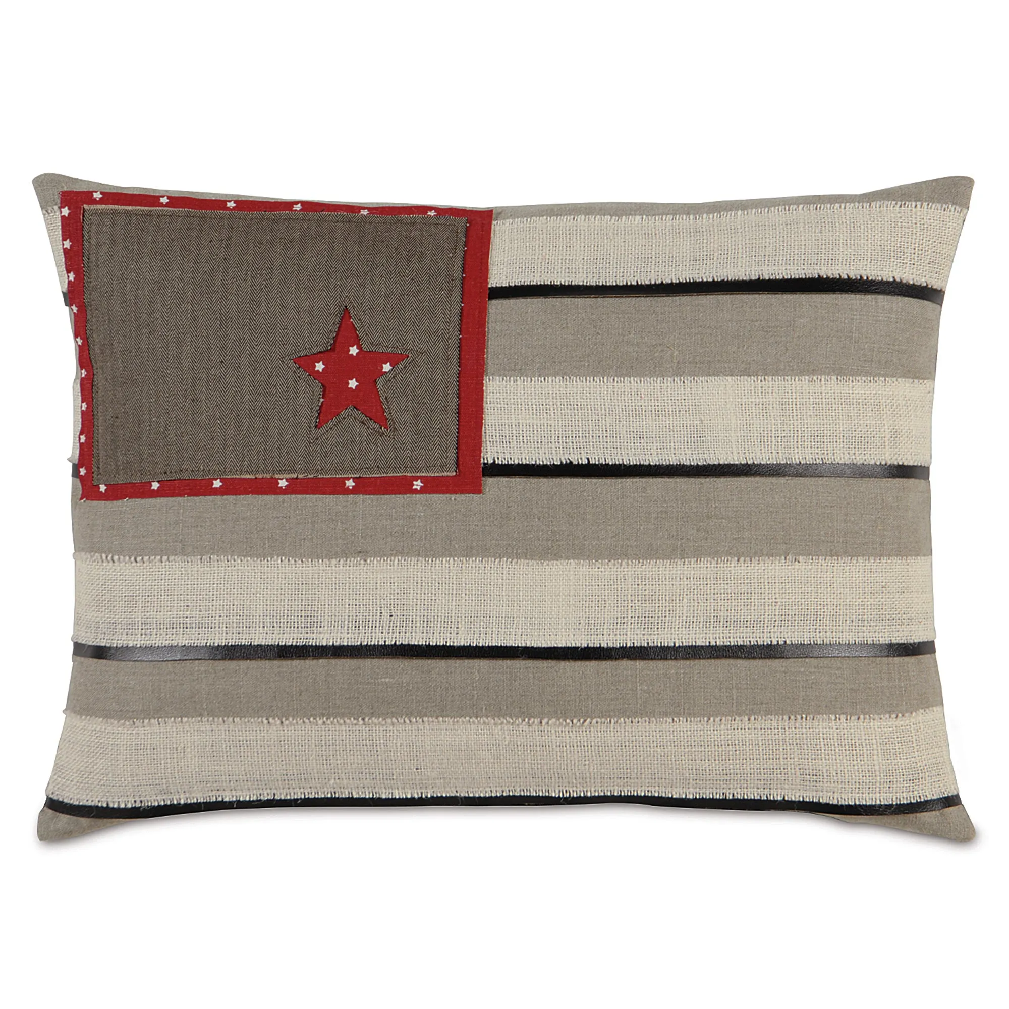 Passport American Flag Lumbar Pillow Cover 16x22