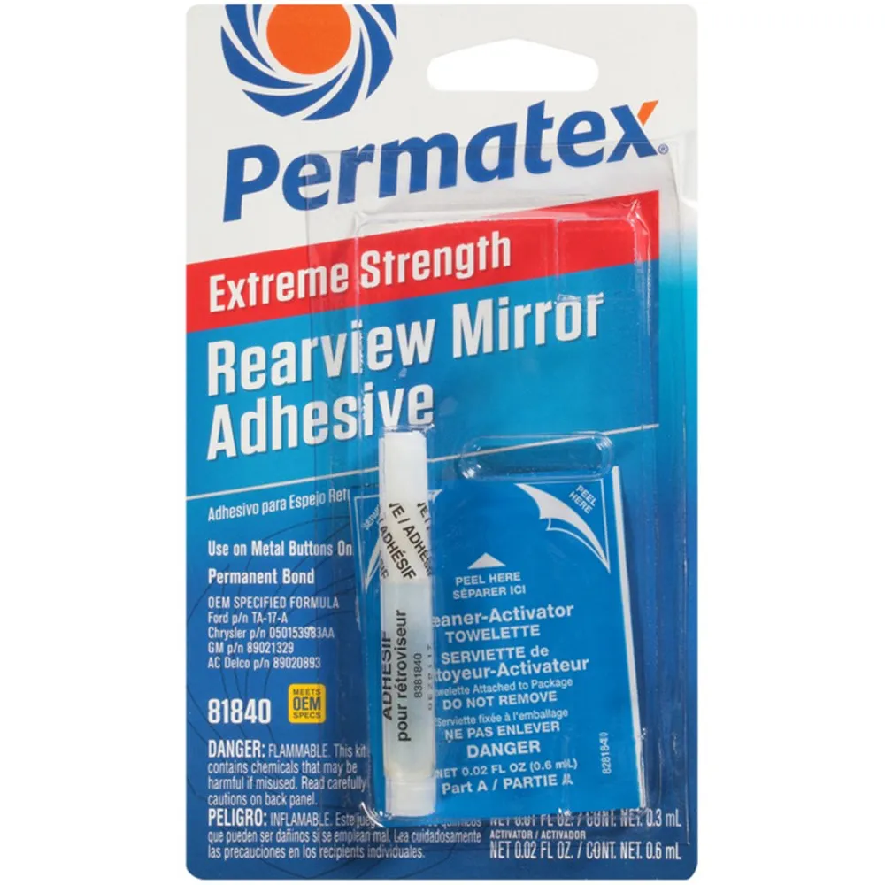 Permatex Extreme Strength Rearview Mirror Adhesive 2 Part Kit - 81840