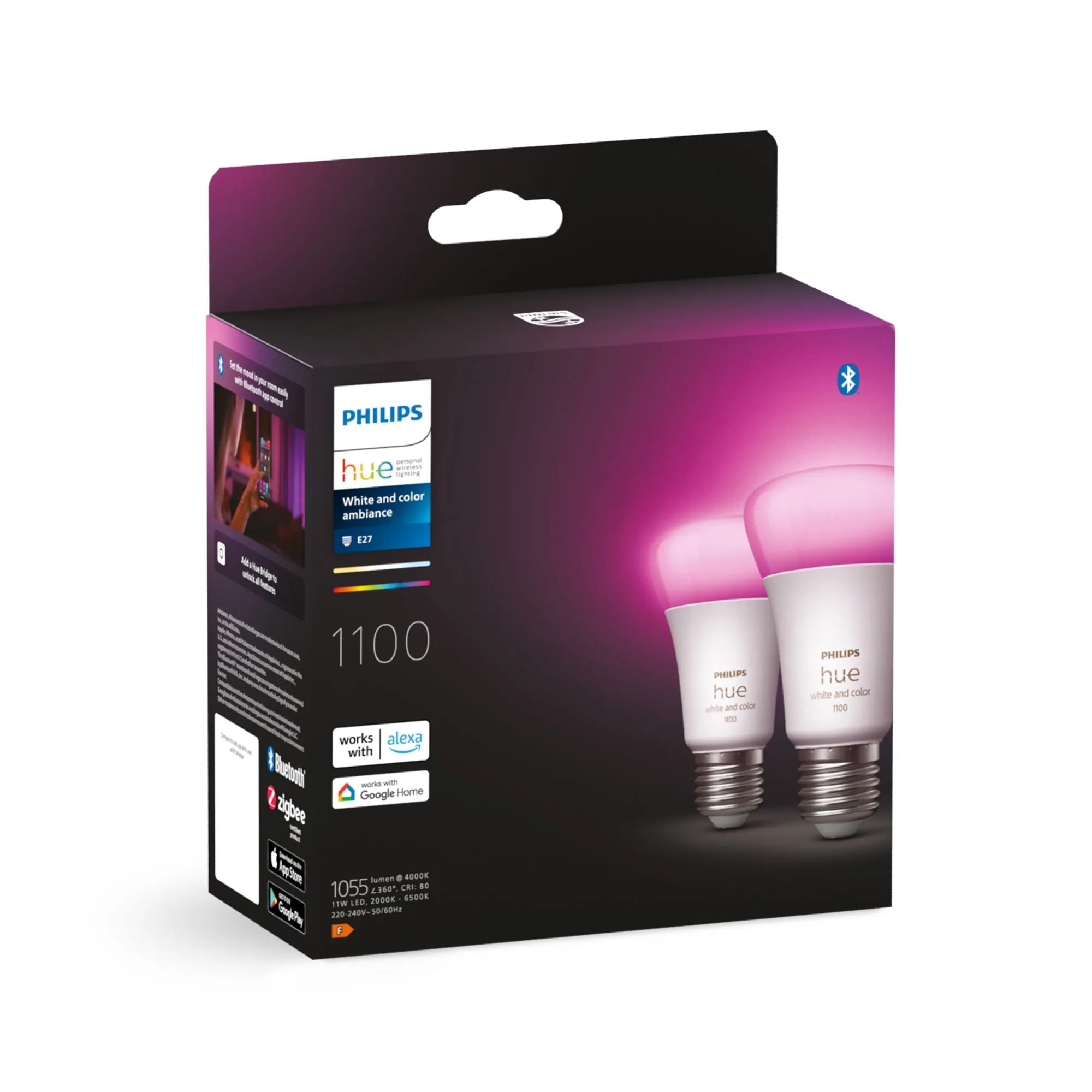 Philips Hue Colour E27 Twin Pack