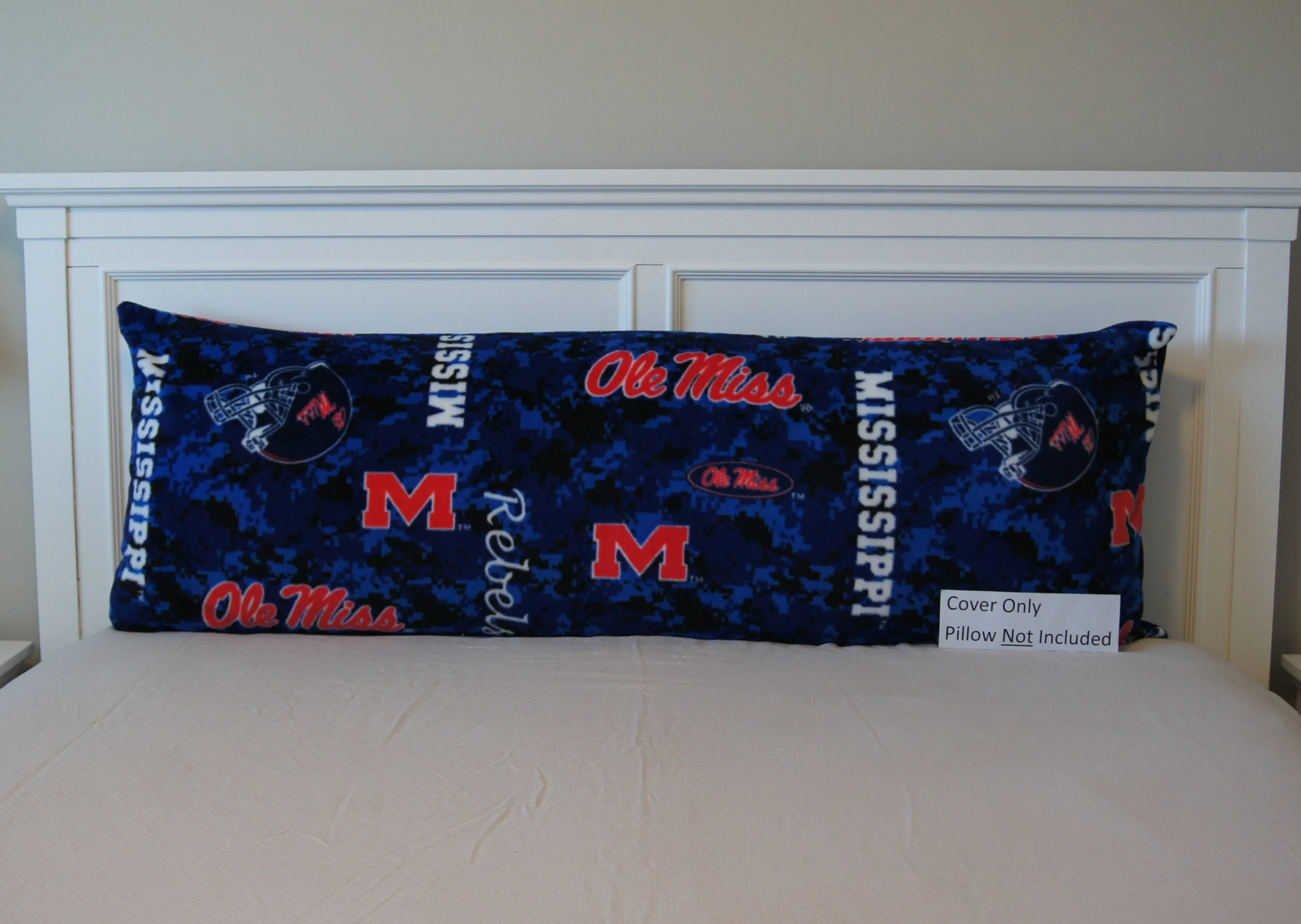 Pillows - Body Pillow Cover - College - NCAA - University of Mississippi-Ole Miss - Rebels