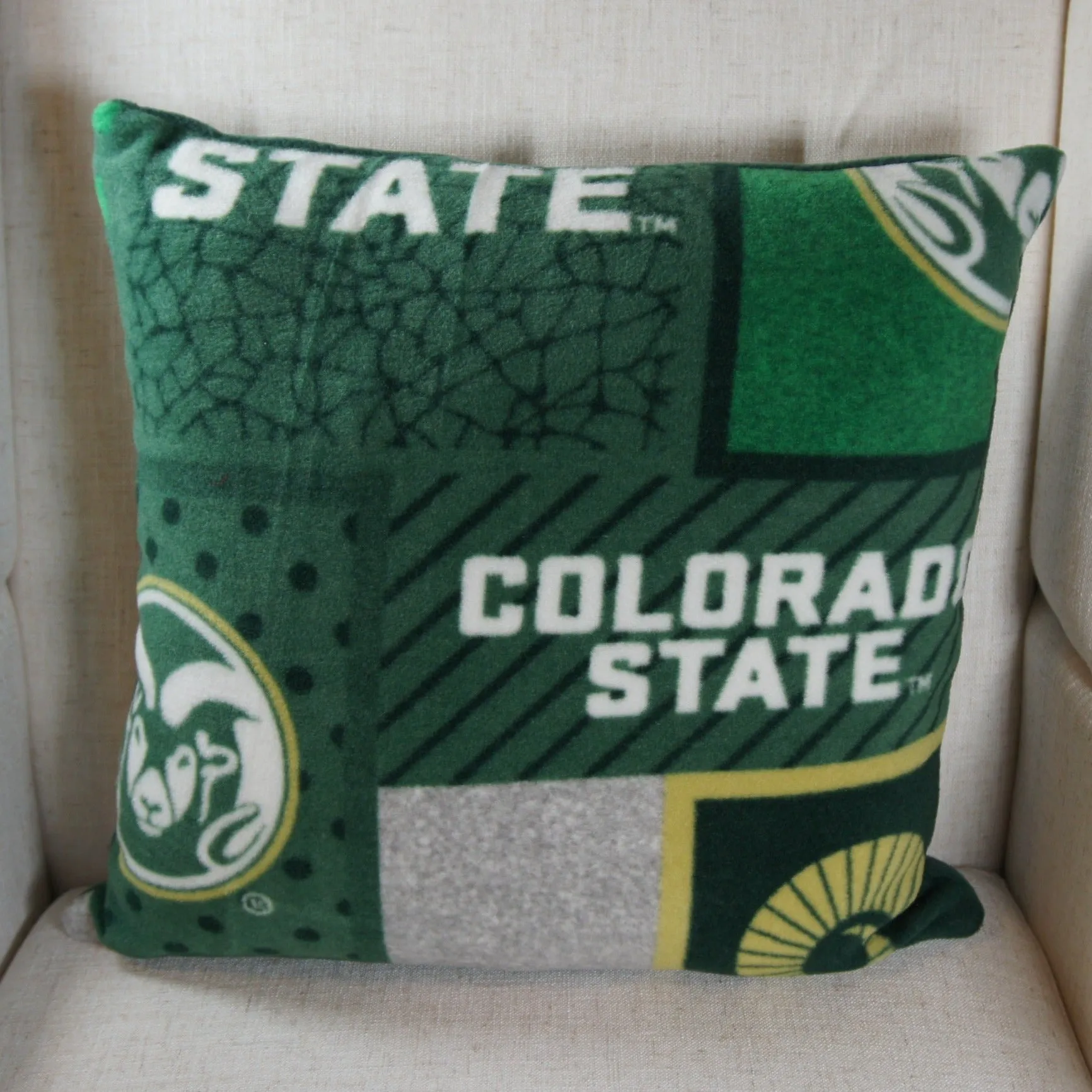 Pillows - College - NCAA - Colorado State University-CSU - Rams - 18 inch