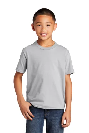 Port & Company Youth Fan Favorite Short Sleeve Crewneck T-Shirt - Silver Grey