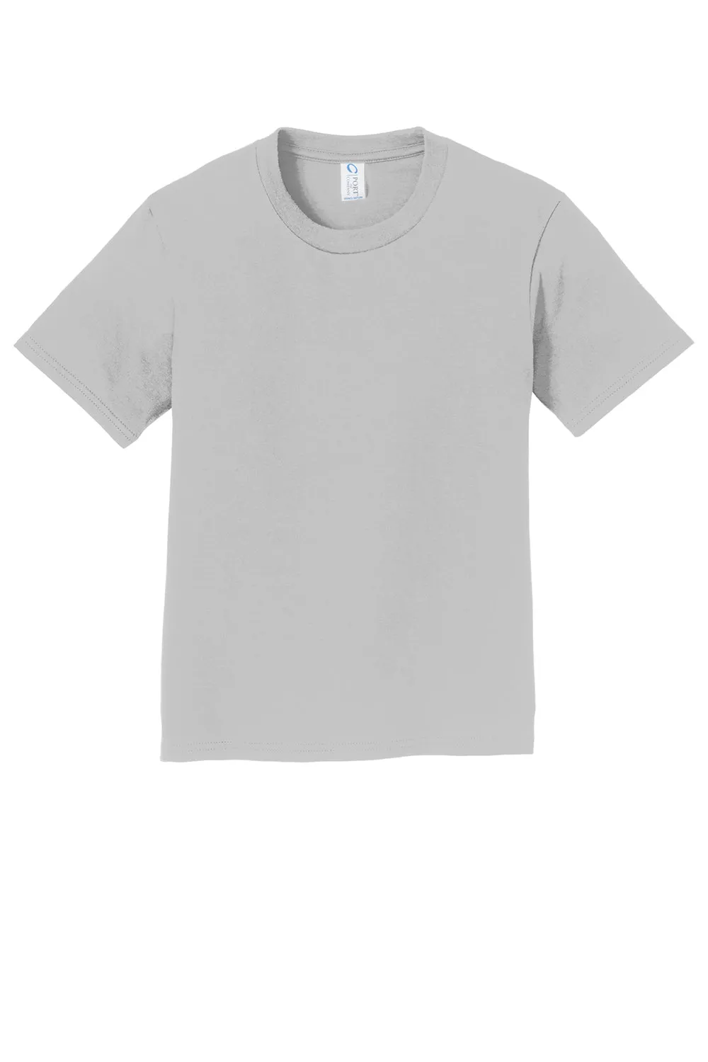 Port & Company Youth Fan Favorite Short Sleeve Crewneck T-Shirt - Silver Grey