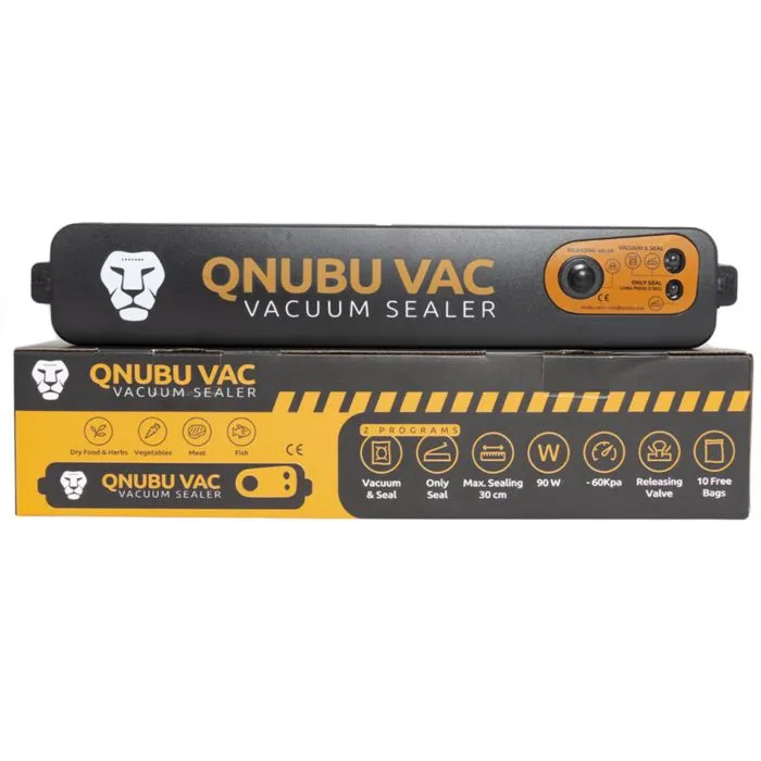 Qnubu Vac - Vacuum Sealer   10 FREE Vacuum Bags   10 Free Parchment Paper