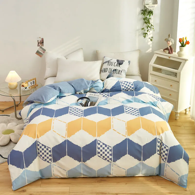 Quilt Cover Single Wholesale Pure Cotton Single Double Student Dormitory Three-piece Set