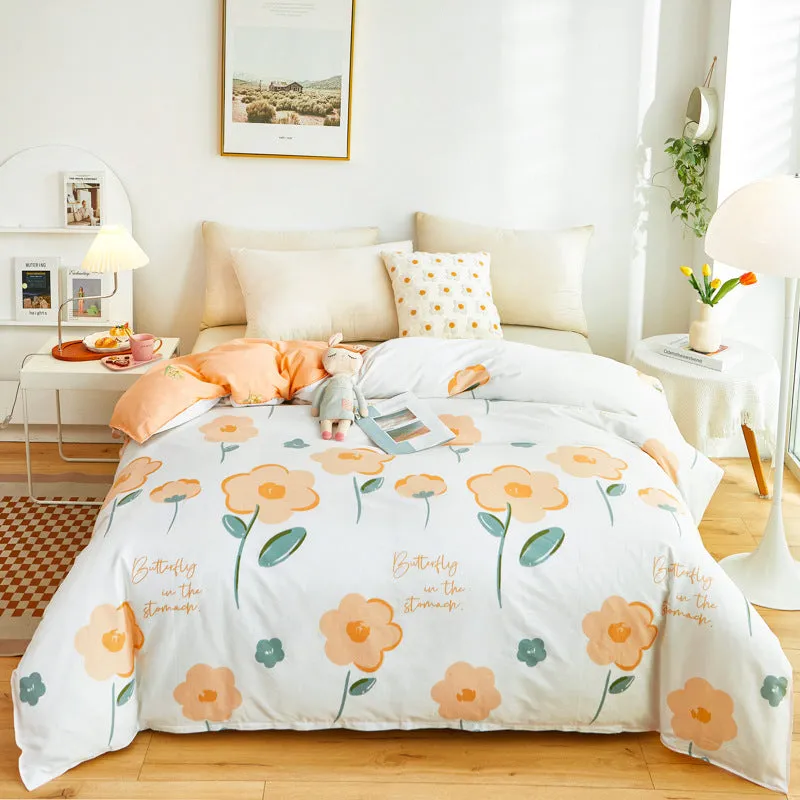 Quilt Cover Single Wholesale Pure Cotton Single Double Student Dormitory Three-piece Set