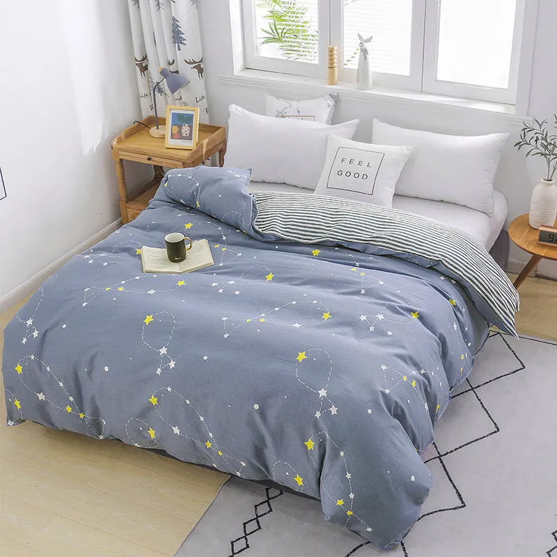 Quilt Cover Single Wholesale Pure Cotton Single Double Student Dormitory Three-piece Set