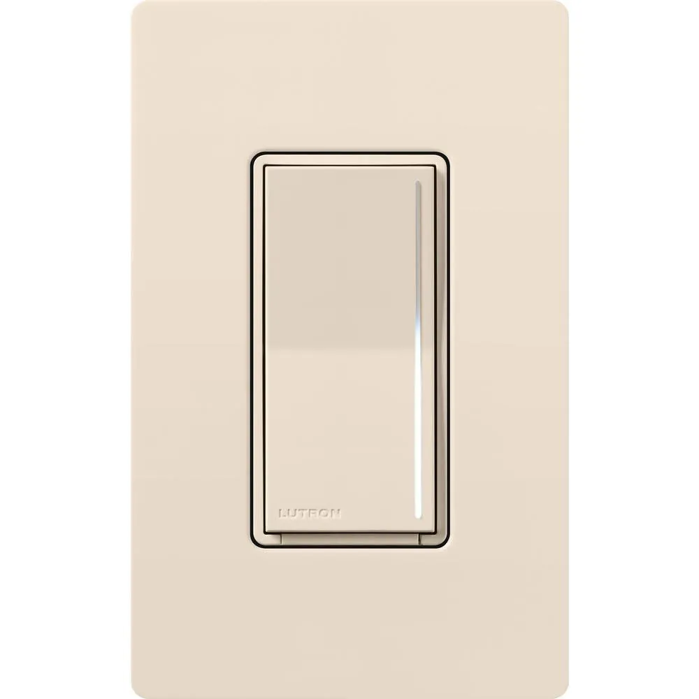 RadioRA 3 Sunnata Pro LED  Touch Dimmer, Single Pole/Multi-Location, Light Almond