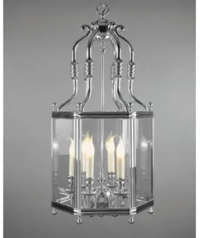 Regal 9 Light Bevelled Glass Lantern