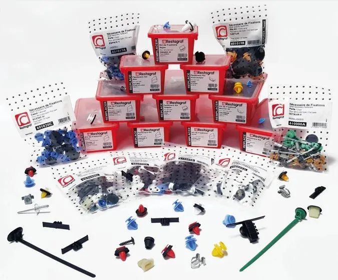 Restagraf Front Wing Fixings & Fasteners- Fitting Kit, Panda (03.2012 →) Panda Cross (07.2014 →) , Fiat 71779601