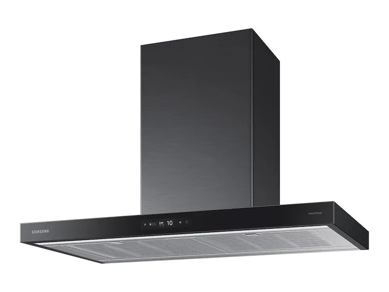 Samsung NK36CB700W33AA 36" Bespoke Smart Wall Mount Hood with LCD Display in Clean Deep Charcoal